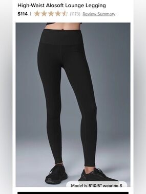 ALO Yoga High-Waist Alosoft Leggings-L